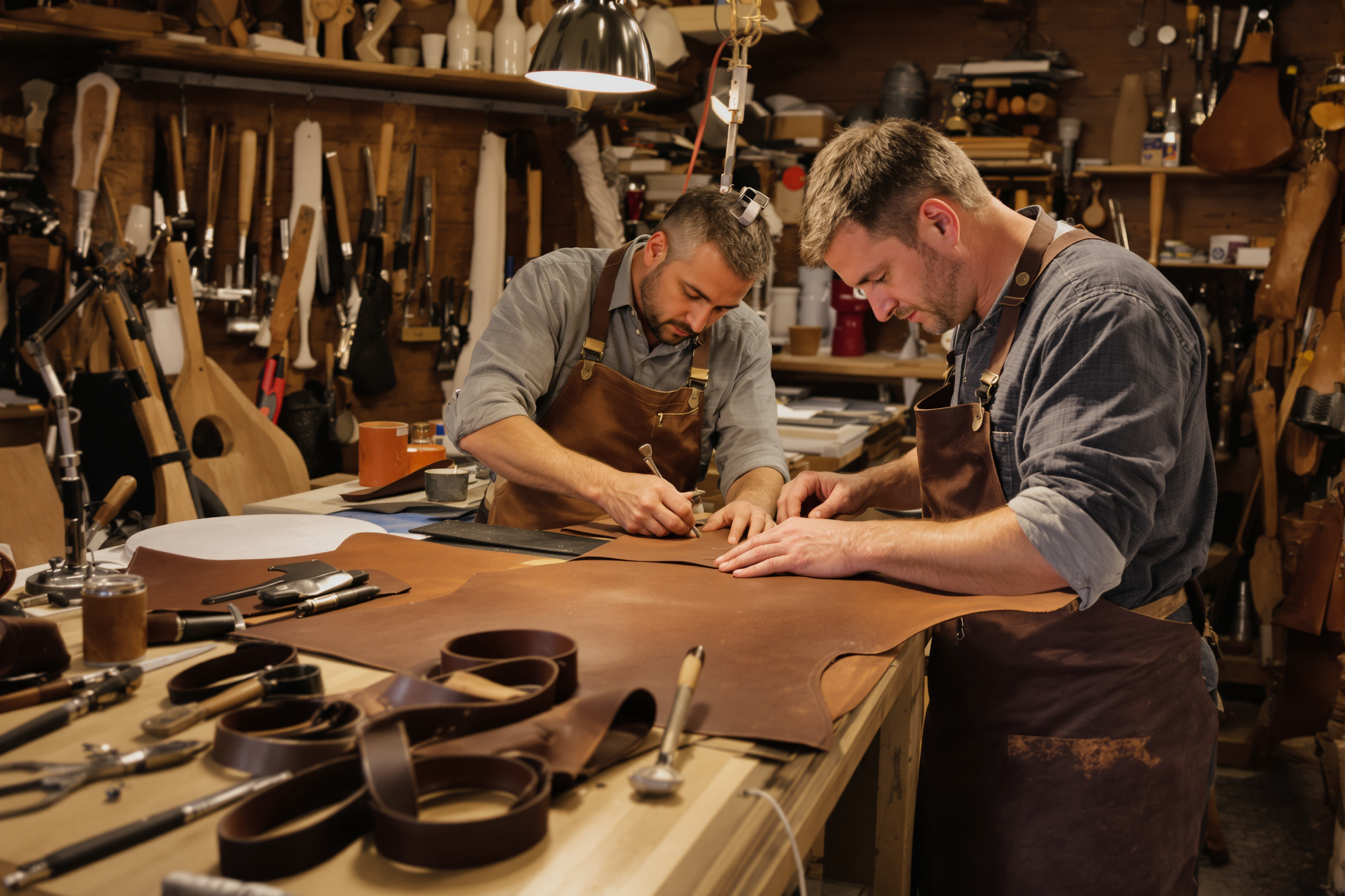 Ceinture en cuir homme artisanal : qualité française intemporelle