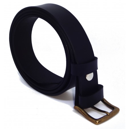 Ceinture noire classique 3 cm boucle 9