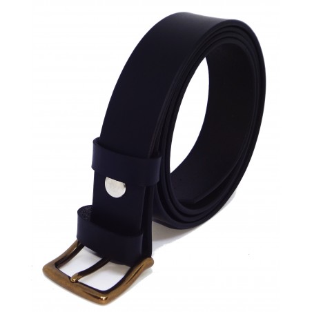 Ceinture noire classique 3 cm boucle 9
