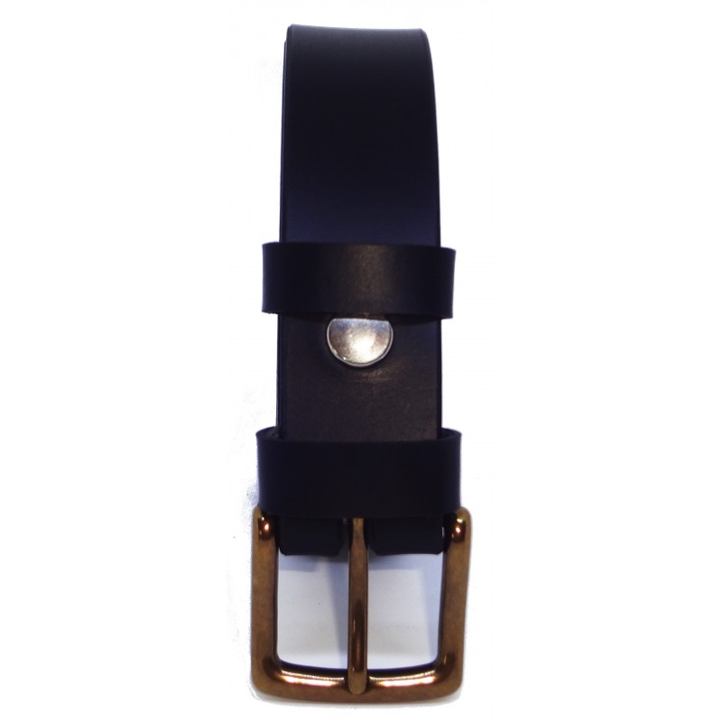 Ceinture noire classique 3 cm boucle 9