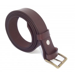 Ceinture Marron foncé 3,5 cm boucle 3