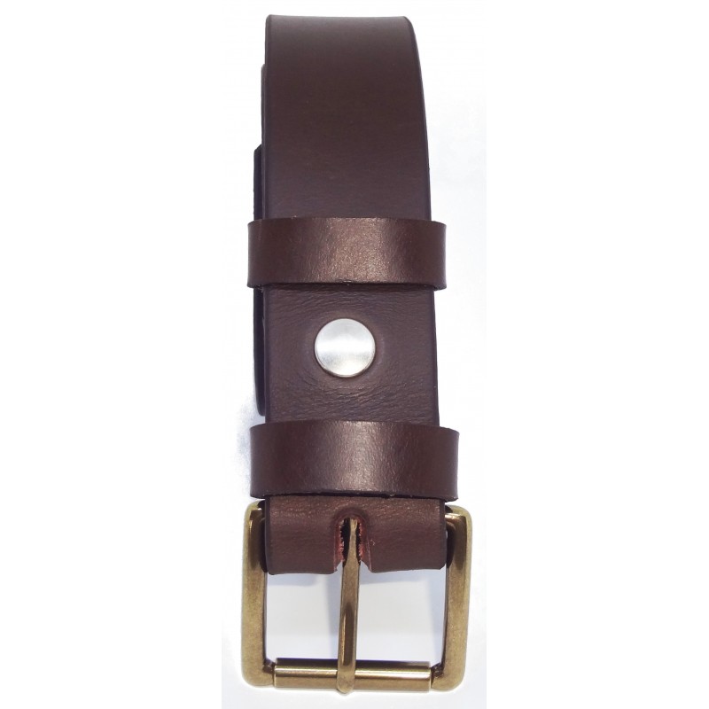 Ceinture Marron foncé 3,5 cm boucle 3