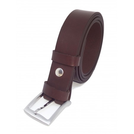 Ceinture Marron foncé 3,5 cm boucle 4