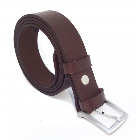 Ceinture Marron foncé 3,5 cm boucle 4