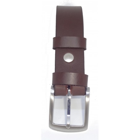 Ceinture Marron foncé 3,5 cm boucle 4