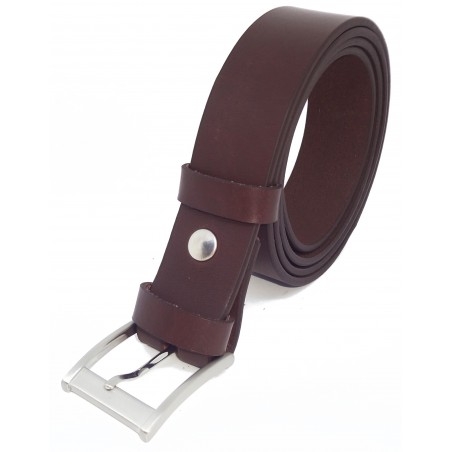 Ceinture Marron foncé 3,5 cm boucle 7