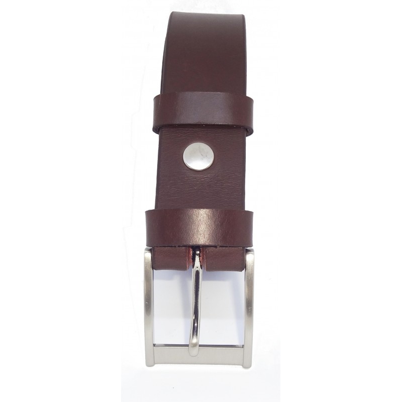 Ceinture Marron foncé 3,5 cm boucle 7