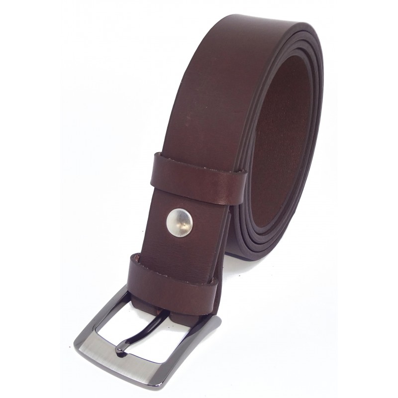 Ceinture Marron foncé 3,5 cm boucle 5