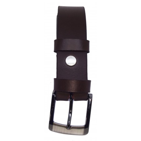 Ceinture Marron foncé 3,5 cm boucle 5