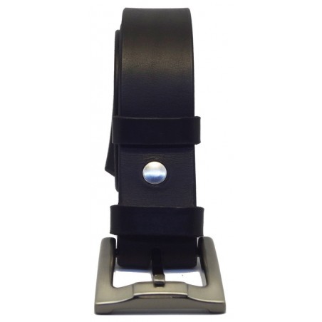Ceinture noire classique 4 cm boucle 1