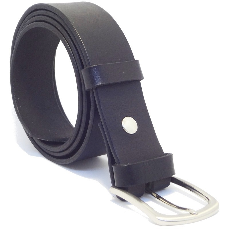 Ceinture noire classique 4 cm boucle 2