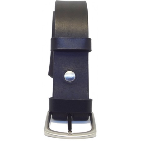Ceinture noire classique 4 cm boucle 2