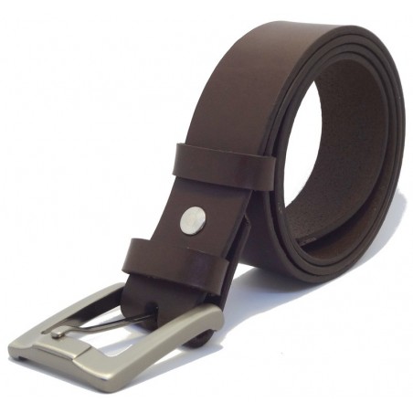 Ceinture Marron foncé 4 cm boucle 1