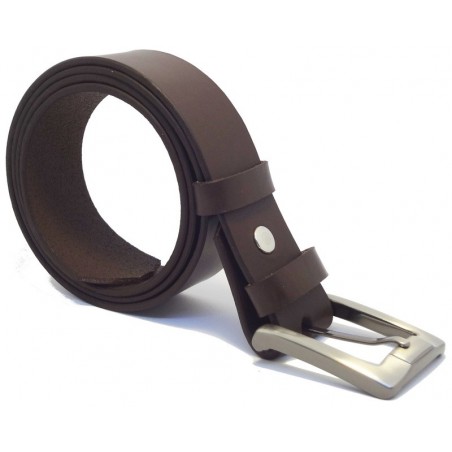 Ceinture Marron foncé 4 cm boucle 1