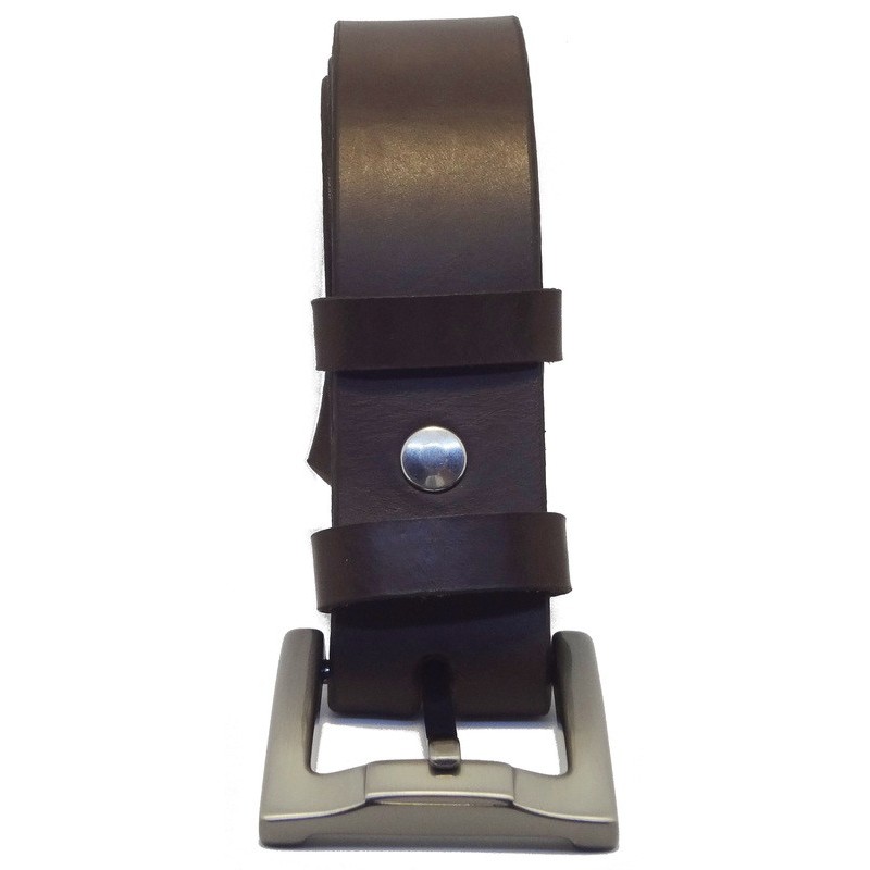 Ceinture Marron foncé 4 cm boucle 1
