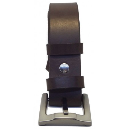 Ceinture Marron foncé 4 cm boucle 1