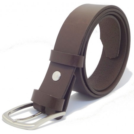Ceinture Marron foncé 4 cm boucle 2