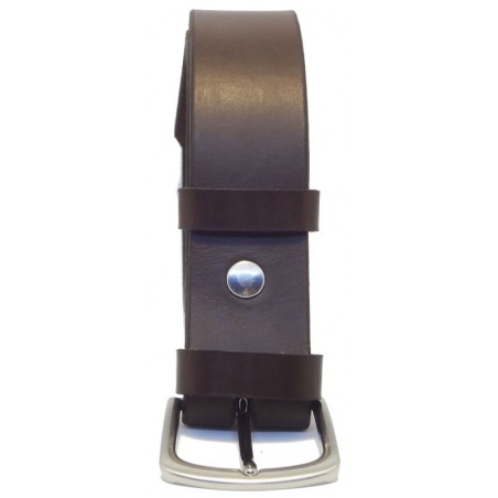 Ceinture Marron foncé 4 cm boucle 2