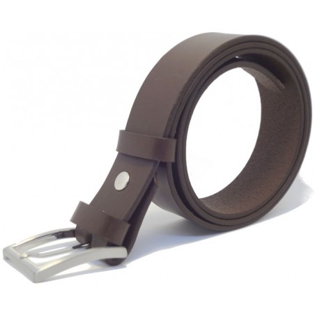 Ceinture Marron foncé 4 cm boucle 4