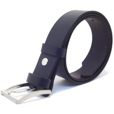 Ceinture Bleu marine 4 cm boucle 4