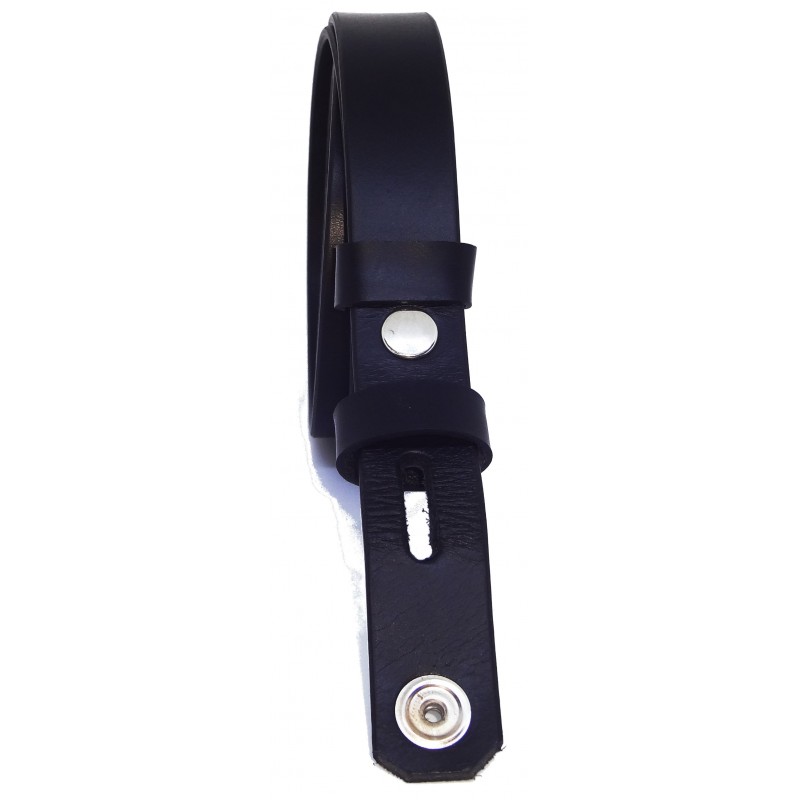 Sangle de ceinture noire classique 2,5 cm