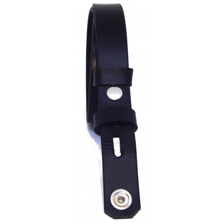 Sangle de ceinture noire classique 2,5 cm