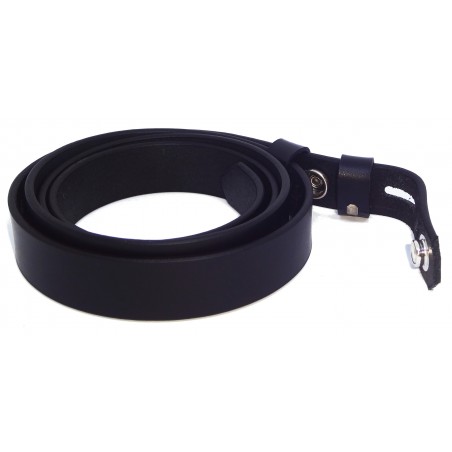 Sangle de ceinture noire classique 2,5 cm