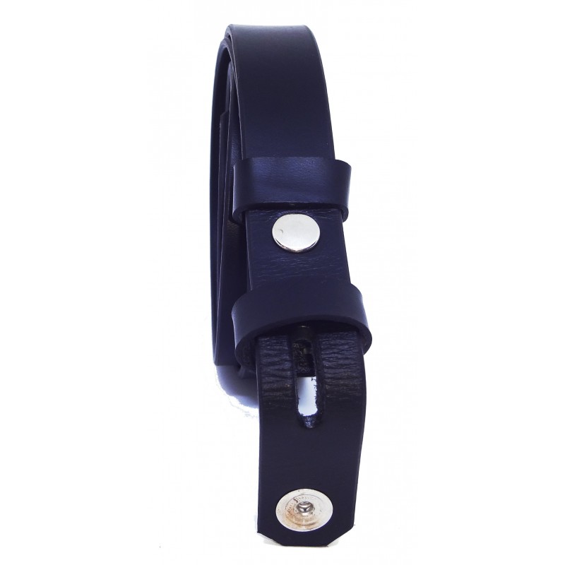 Sangle de ceinture noire classique 2,5 cm