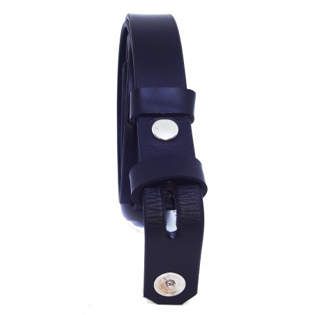 Sangle de ceinture noire classique 2,5 cm