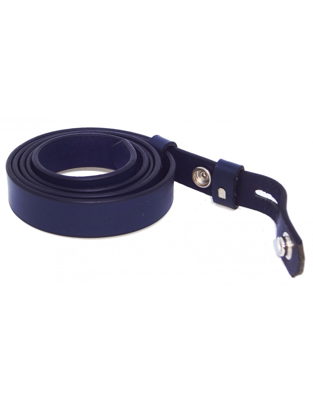 Sangle de ceinture cuir 2.5 cm de large avec pression