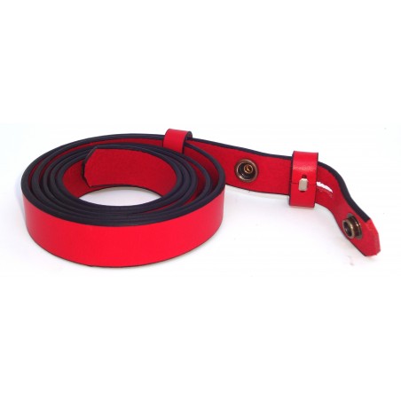 Sangle de ceinture rouge grainé souple 2,5 cm