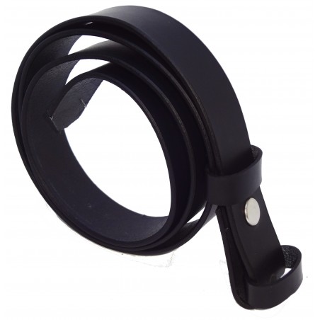 Sangle de ceinture noire classique 3 cm