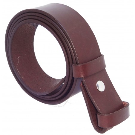 Sangle de ceinture marron foncé 4 cm