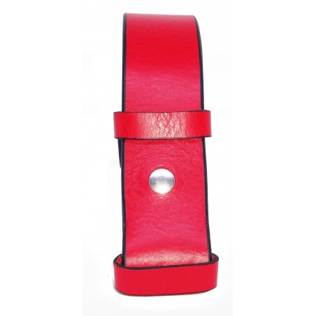 Sangle de ceinture Rouge grainé souple 4 cm