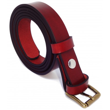 Ceinture Cognac 2,5 cm boucle 3
