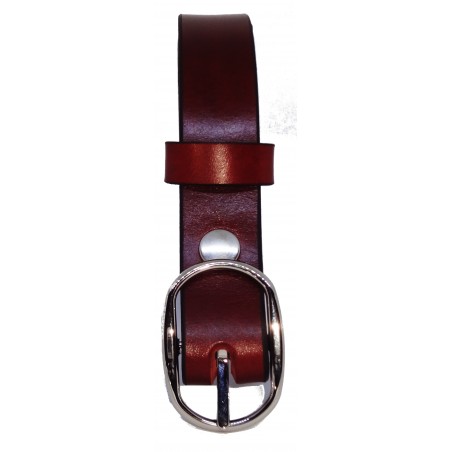 Ceinture Cognac 2,5 cm boucle 7