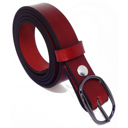 Ceinture Cognac 2,5 cm boucle 8