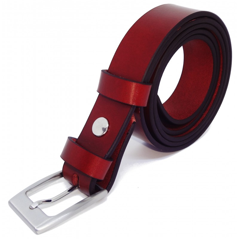 Ceinture Cognac classique 3 cm boucle 1