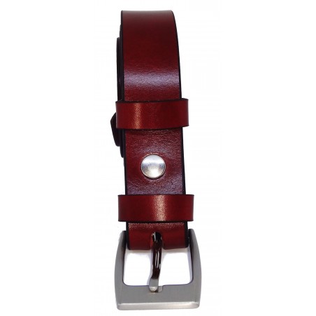 Ceinture Cognac classique 3 cm boucle 1