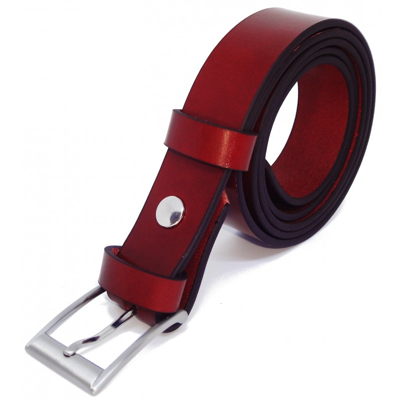 Ceinture Cognac classique 3 cm boucle 2