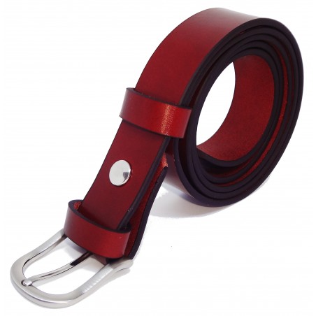 Ceinture Cognac classique 3 cm boucle 5