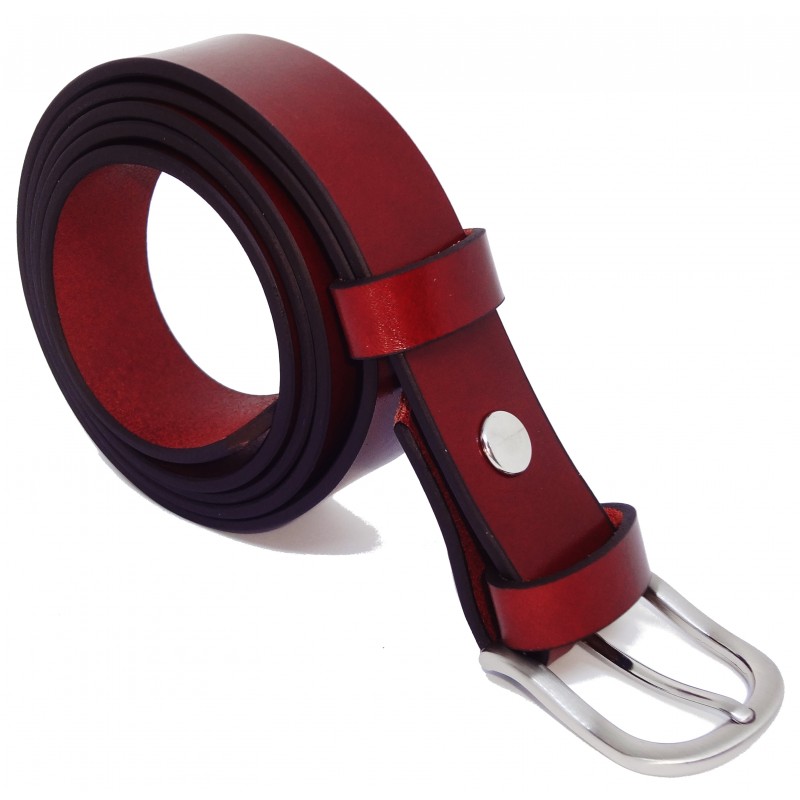 Ceinture Cognac classique 3 cm boucle 5