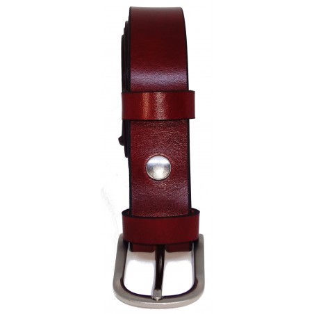 Ceinture Cognac classique 3 cm boucle 5