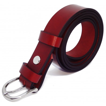 Ceinture Cognac classique 3 cm boucle 6