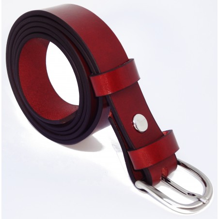 Ceinture Cognac classique 3 cm boucle 6