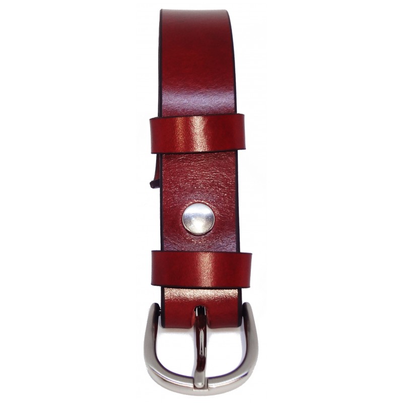 Ceinture Cognac classique 3 cm boucle 6