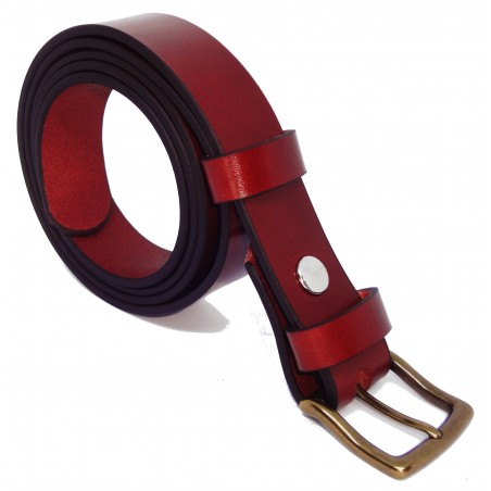 Ceinture Cognac classique 3 cm boucle 9