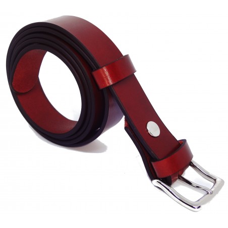 Ceinture Cognac classique 3 cm boucle 10