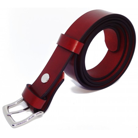 Ceinture Cognac classique 3 cm boucle 10