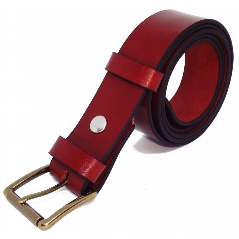 Ceinture Cognac 3,5 cm boucle 3